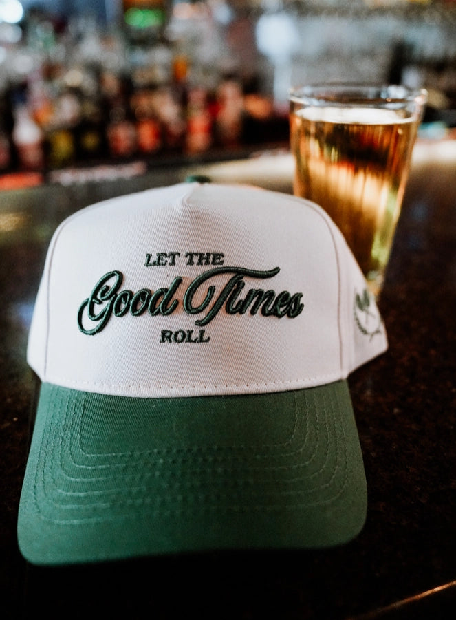 Let the Good Times Roll - Green Vintage Trucker Hat